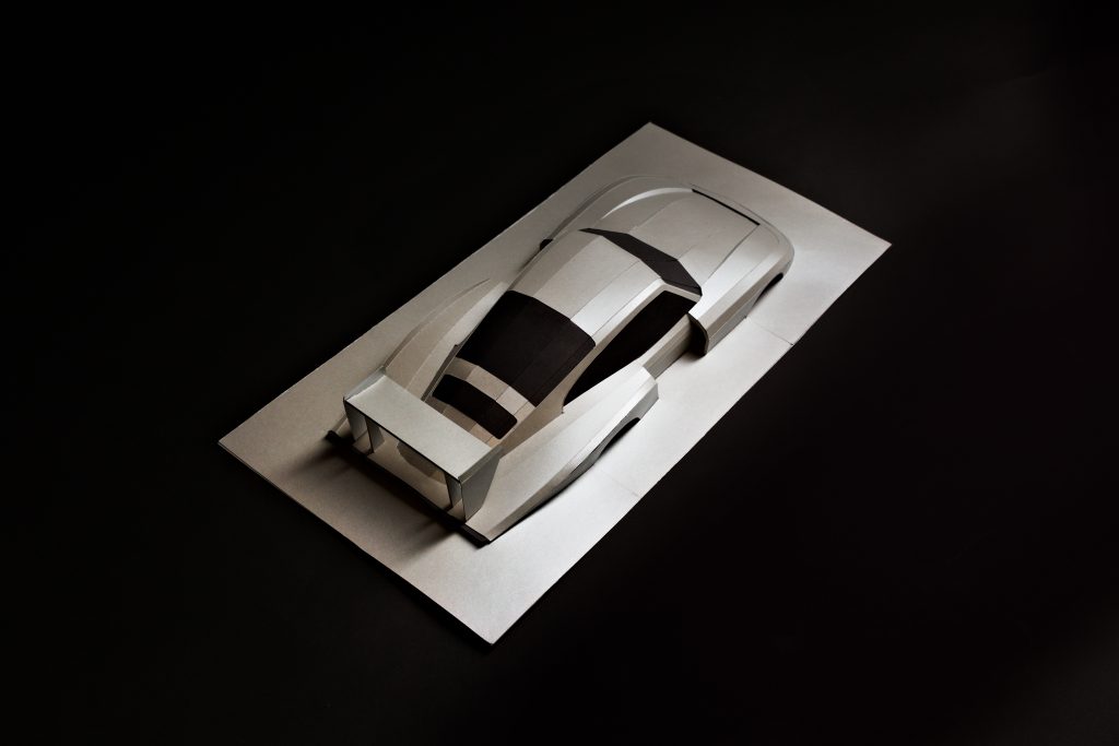 Porsche 935 paper car model Paperlegends