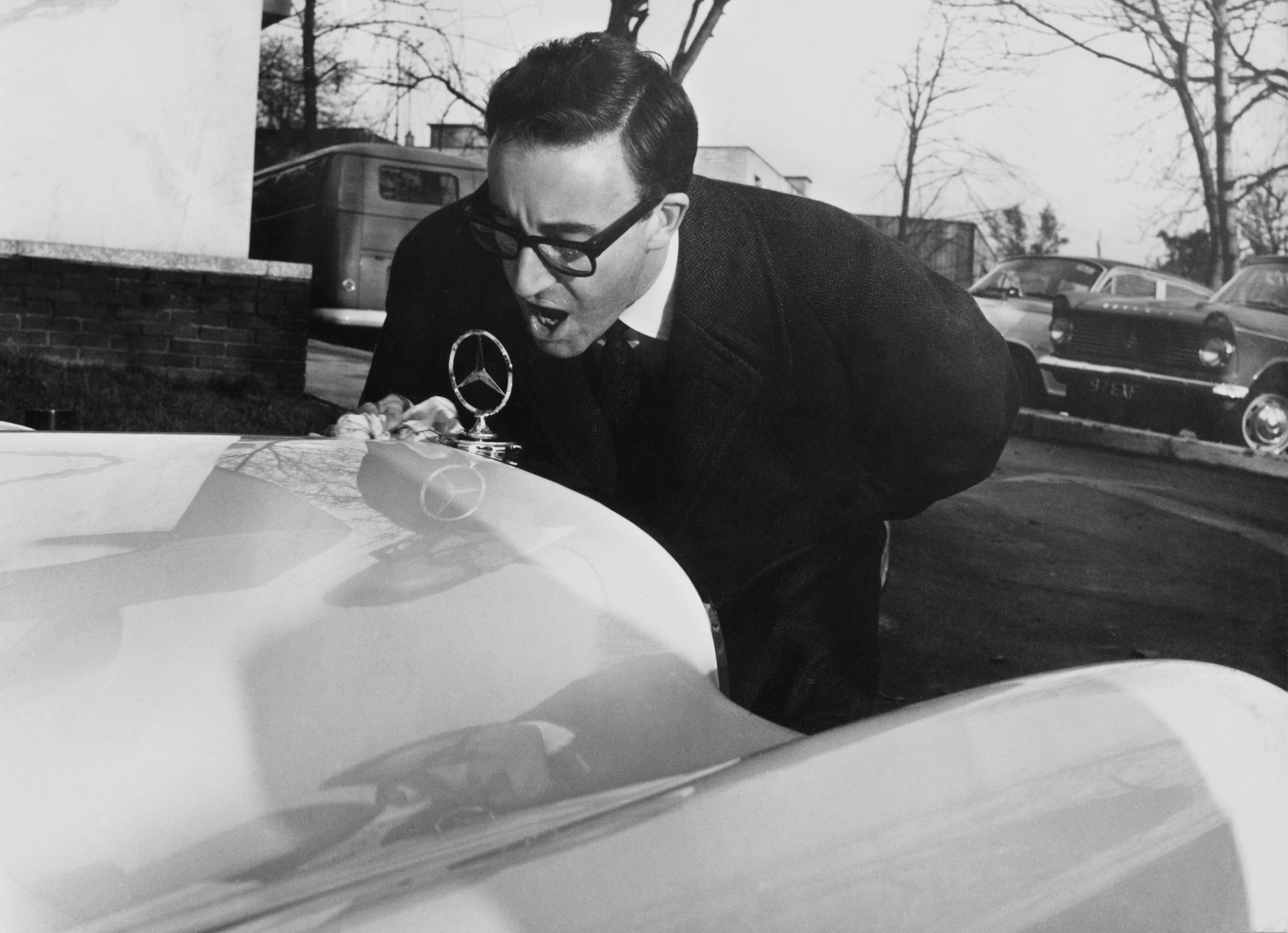 The curious case of car-addicted Peter Sellers and a Mercedes 450 SLC