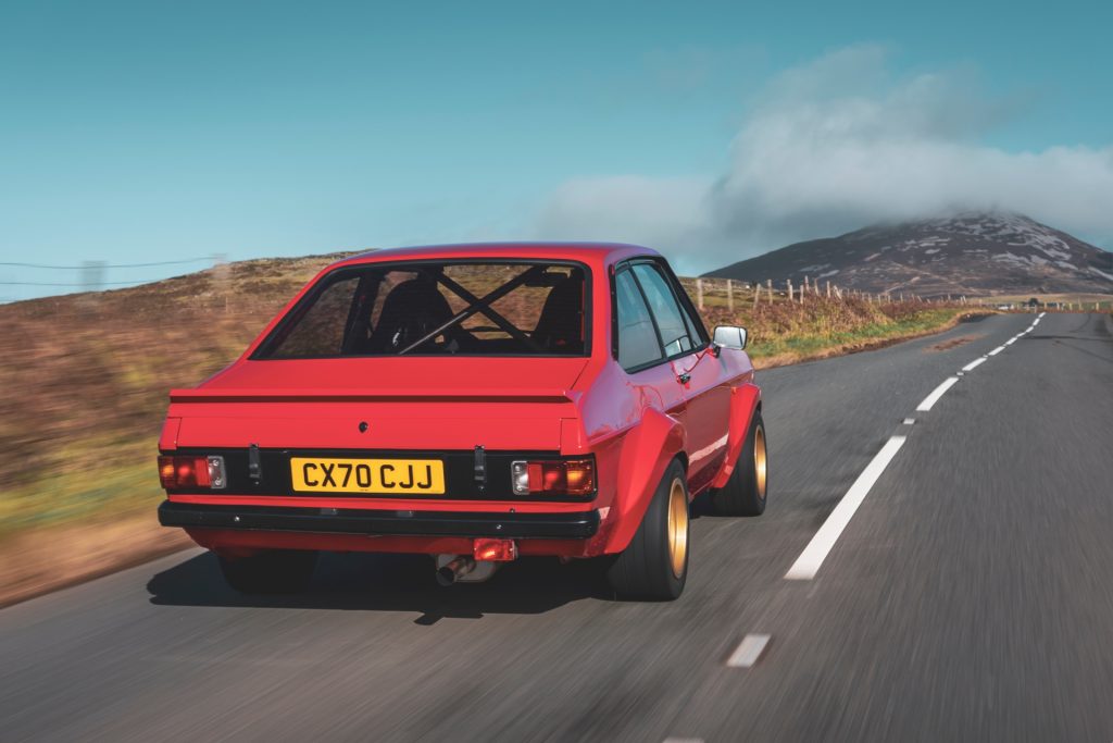 MST Mk2 road rally car rear view