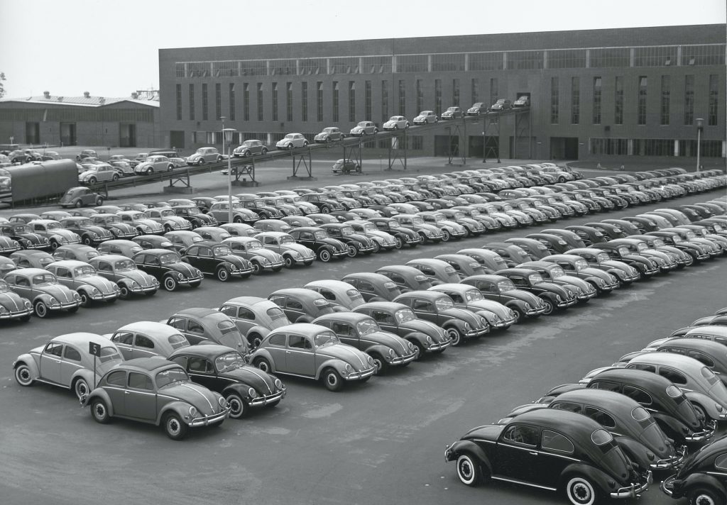 1956 Volkswagen Beetle production