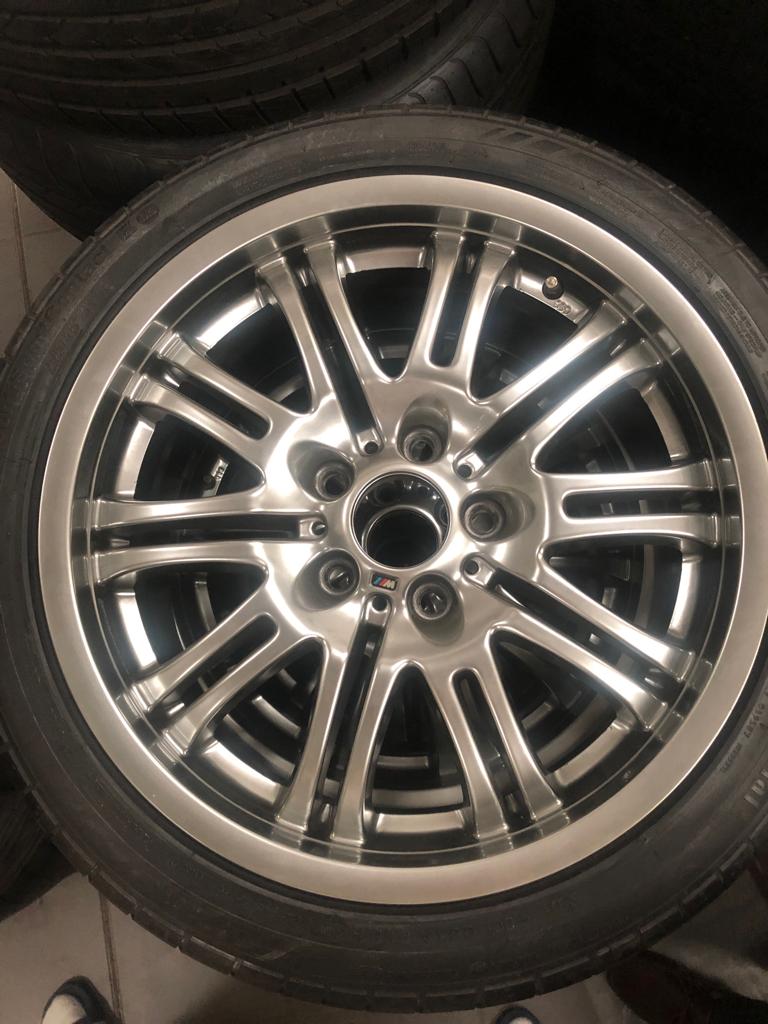 BMW M3 E46 18 inch alloy satin wheels