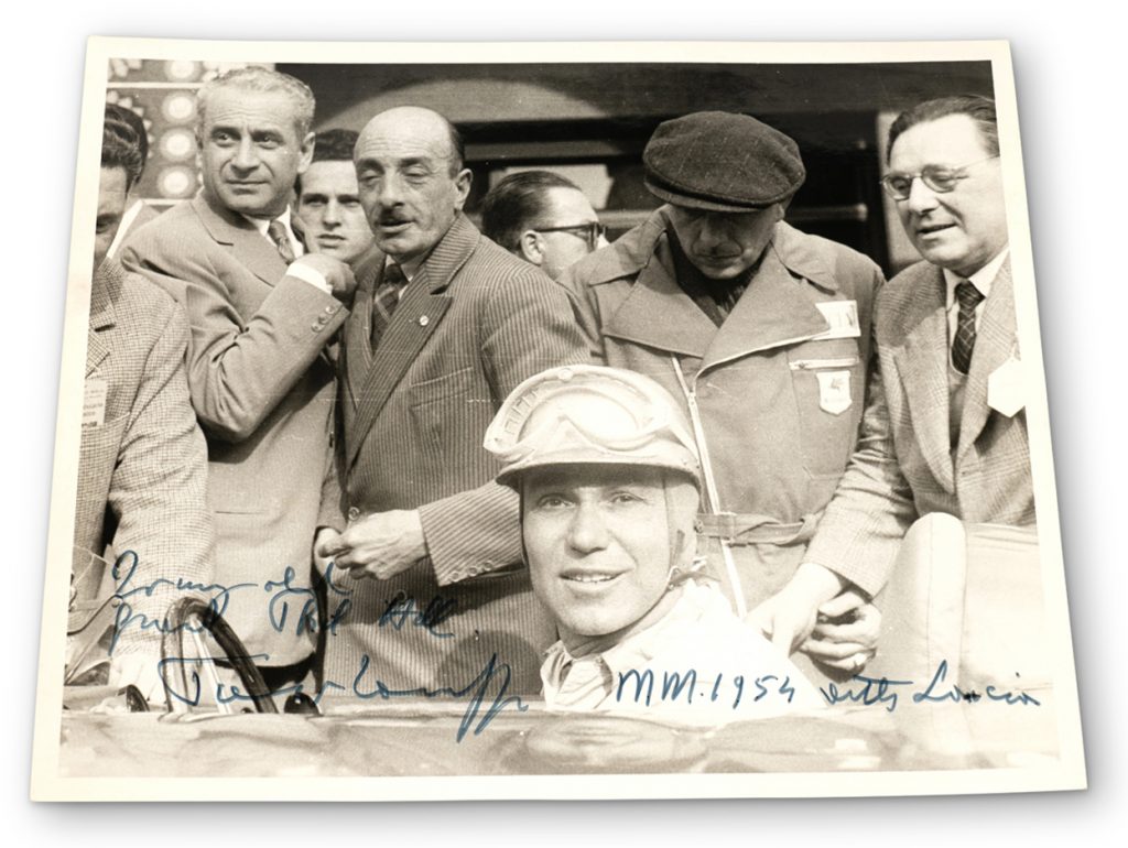 Photograph of Piero Taruffi at the 1954 Mille Miglia