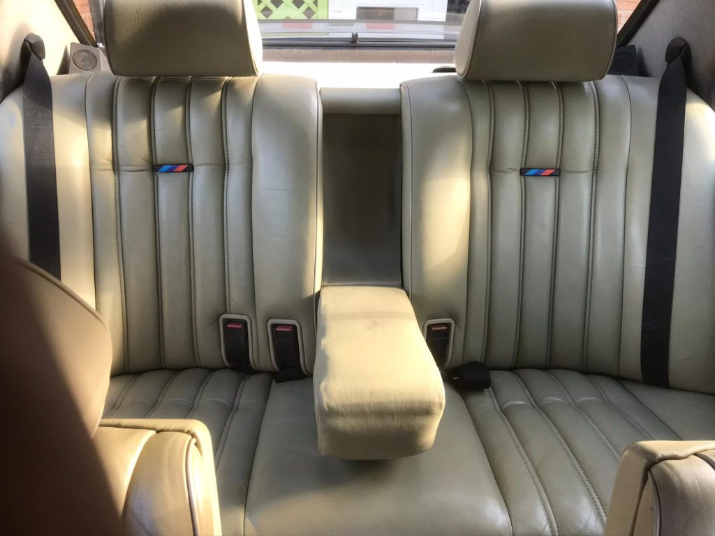 BMW M5 E28 back seats
