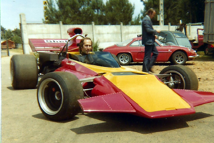 François Migault in the Connew PC1 F1 car