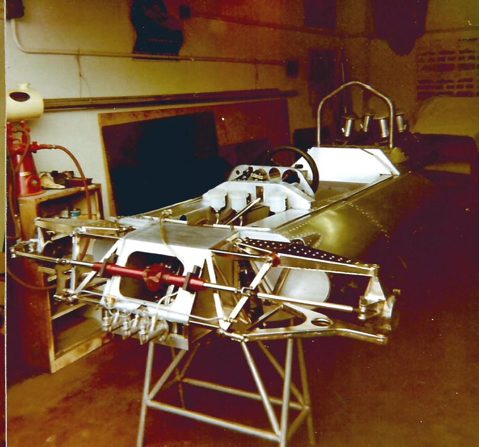 The aluminium monocoque of the Connew PC1 F1 car