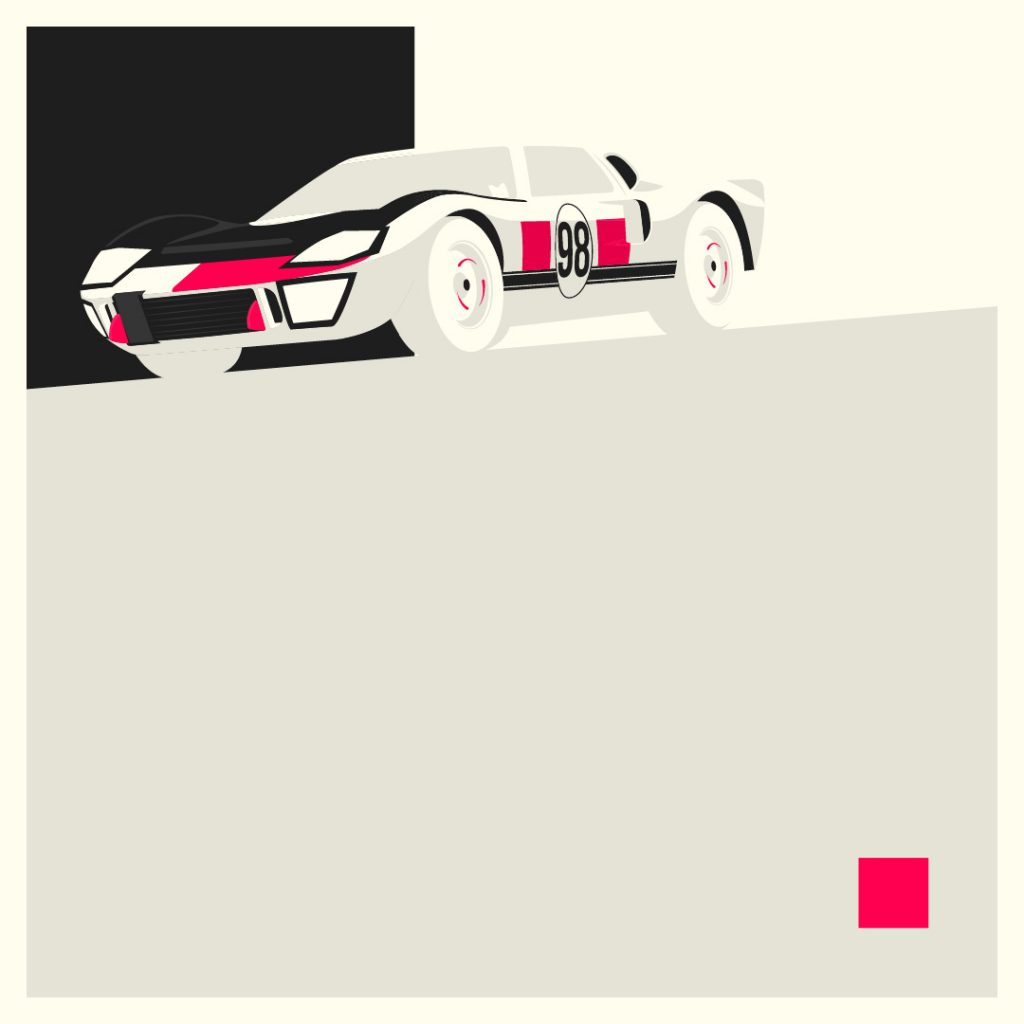 Jake Yorath Ford GT40 illustration