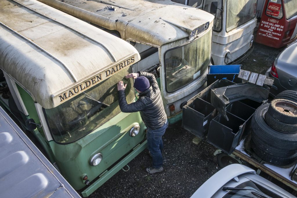 Maulden Dairies vintage milkfloat