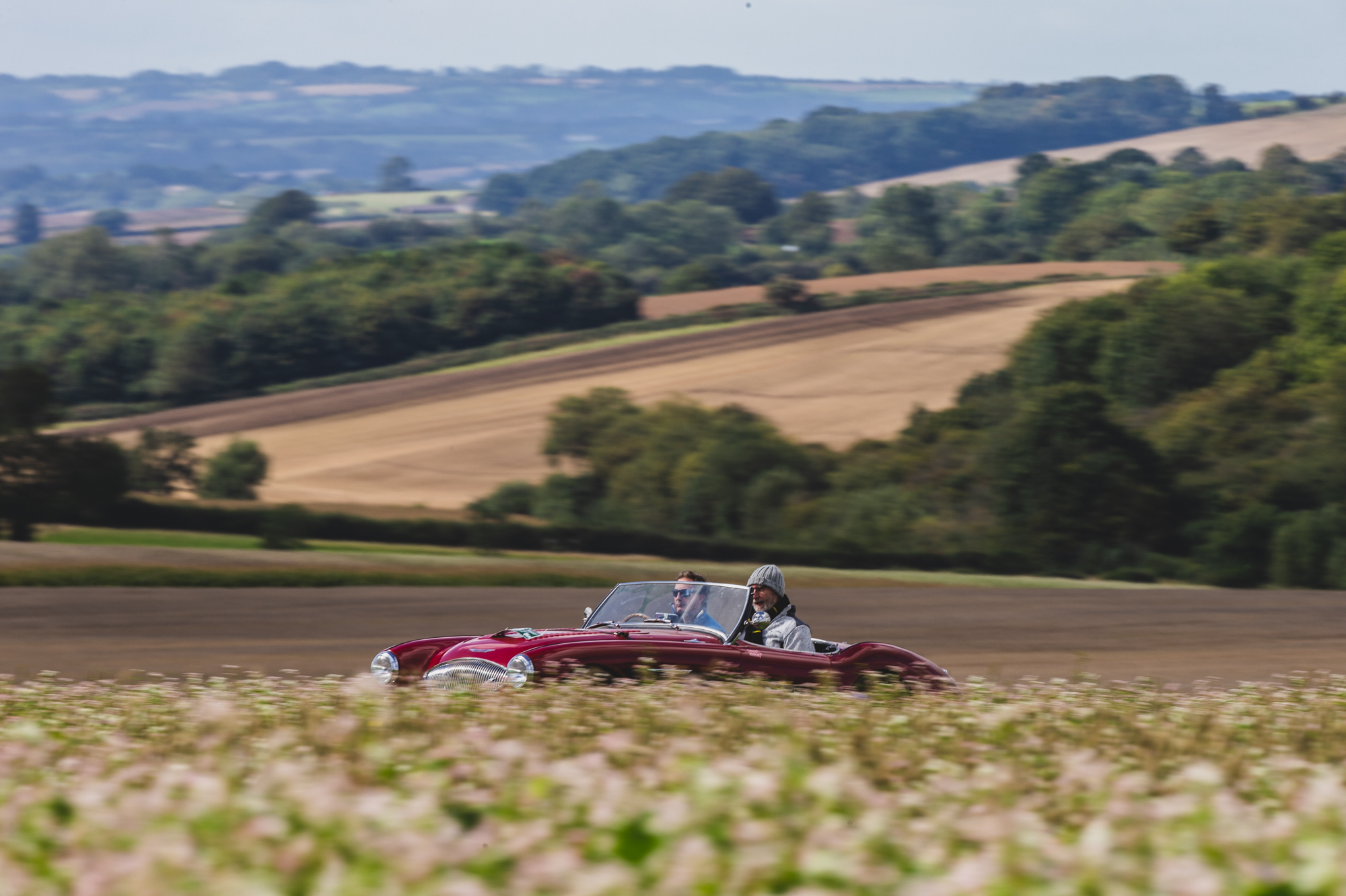 View from a road rally in Oxfordshire