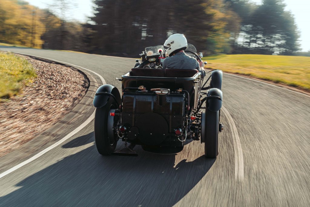 David Lillywhite driving the new Bentley Blower 4.5 litre continuation car