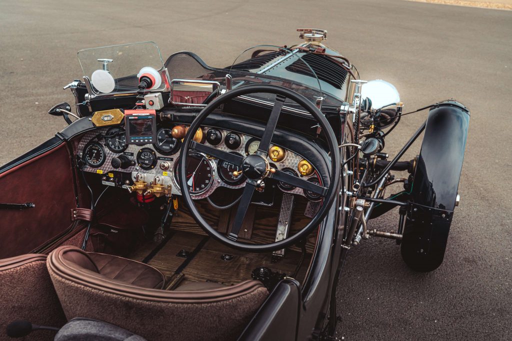 Cockpit of the new Bentley Blower 4.5 litre continuation car