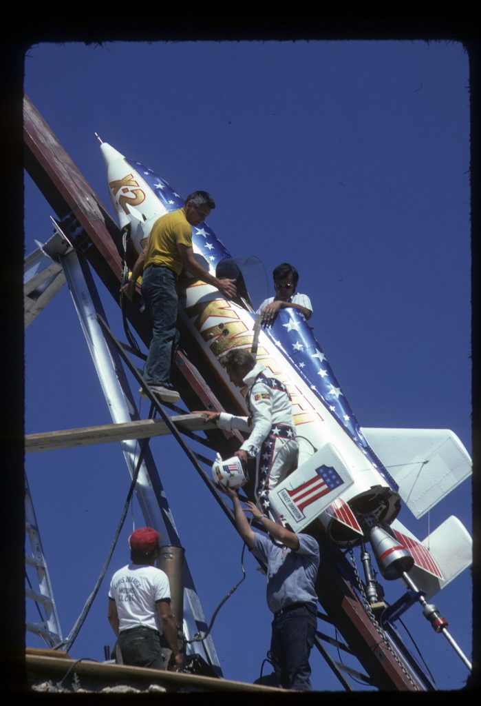 Evel Knievel and the Skycycle X-2