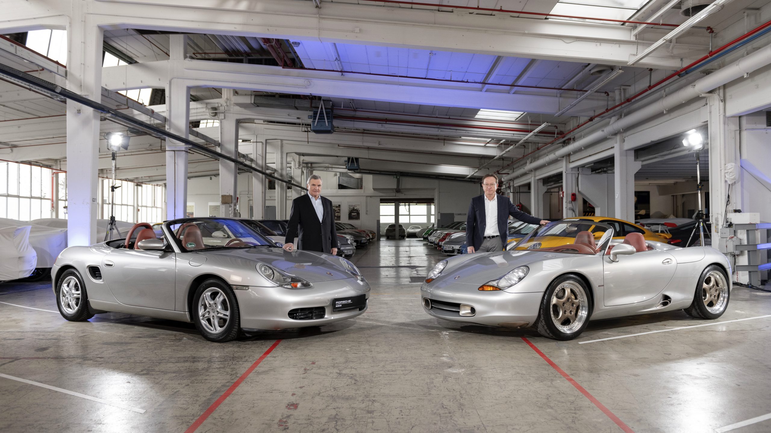 1996 Porsche Boxster with the 1993 Boxster concept