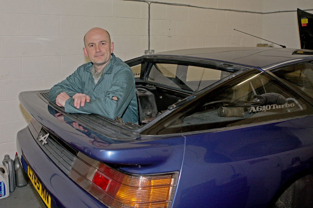 Richard Dredge with his Alpine A610