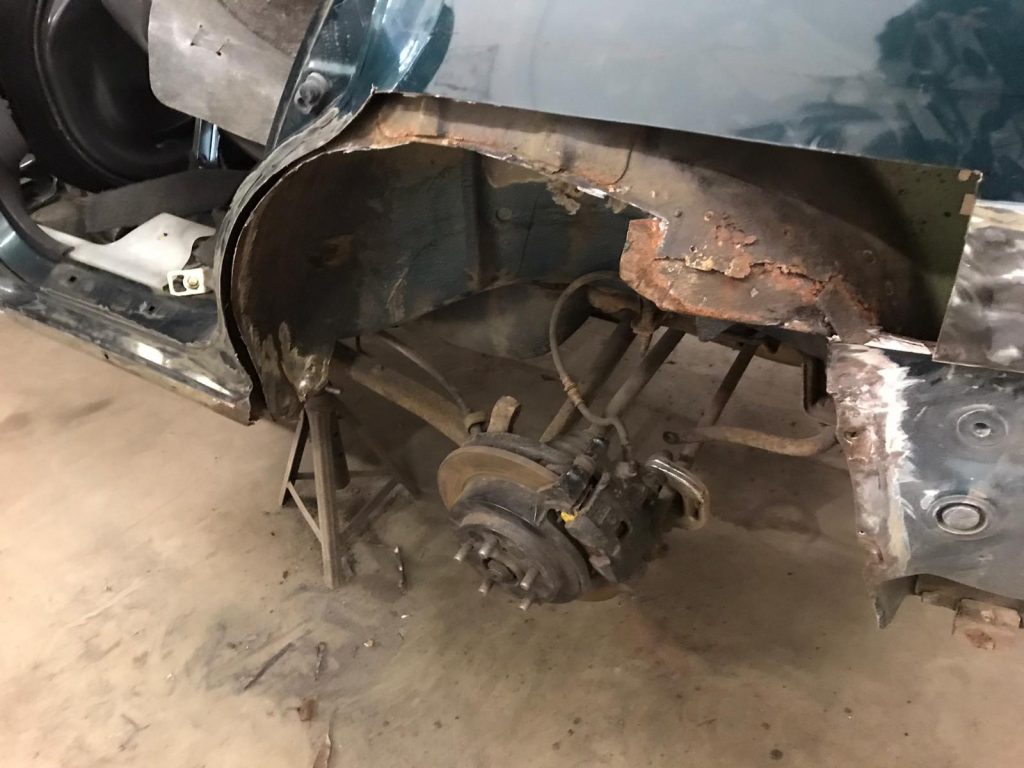 Subaru Impreza Turbo rust in rear wheel arches