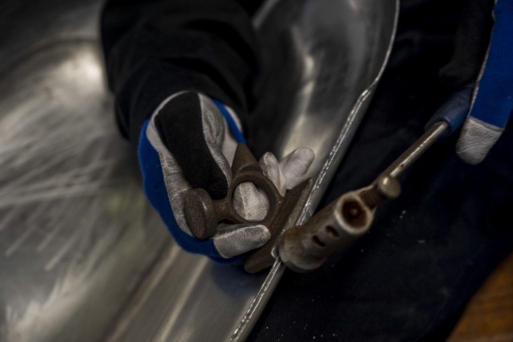 Mark Purslow tackles an aluminium fuel tank