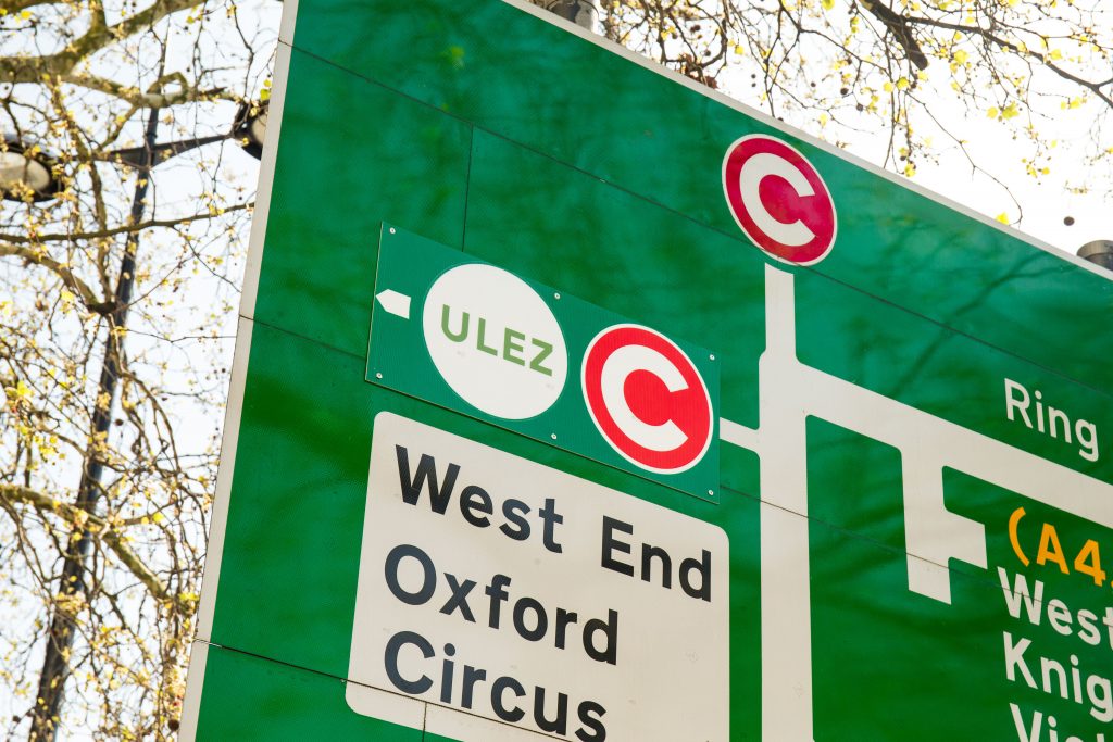 ULEZ central zone sign