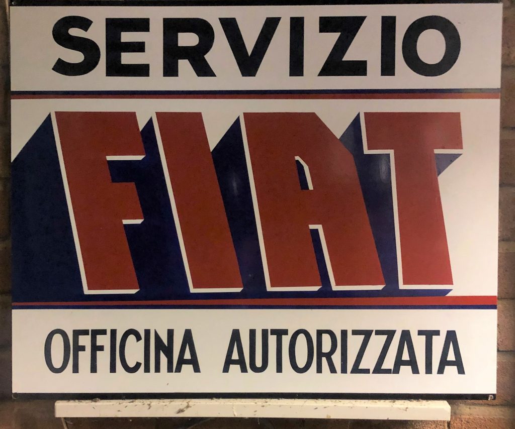 Rich Duisberg's 1972 Fiat sign