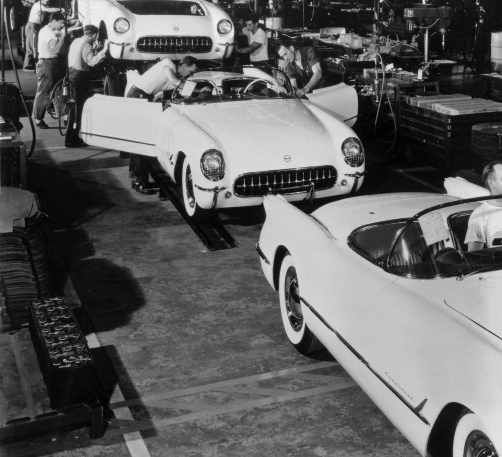 1953 Chevrolet Corvette assembly