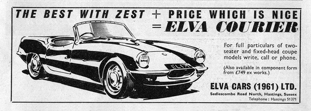 Elva Courier 1961 advert