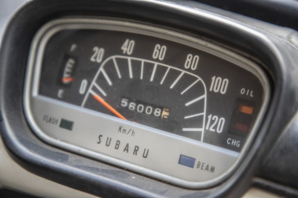 Speedo of the 1968 Subaru 360