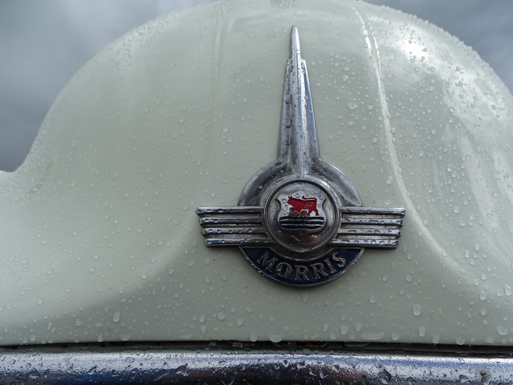 Morris Minor bonnet badge