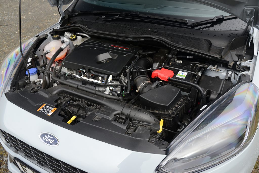 Three-cylinder turbo engine in Fiesta ST