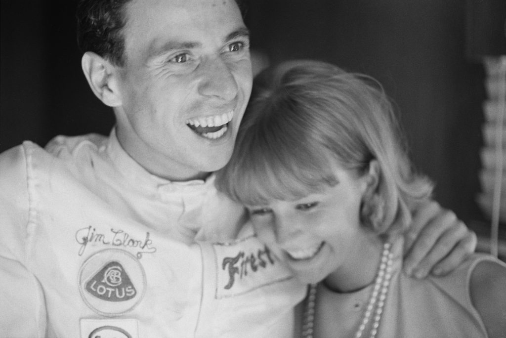 Jim Clark and Sally Stoke, 1965 Indy 500