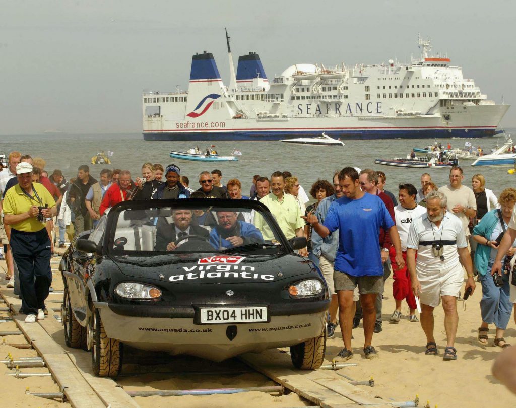 Richard Branson Gibbs Aquada amphibious car