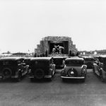 First drive-in movie theatre, Camden, New Jersey, 1933