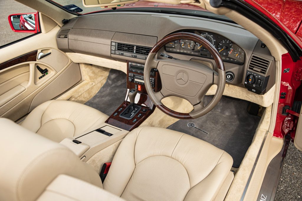 1996 Mercedes SL500 interior