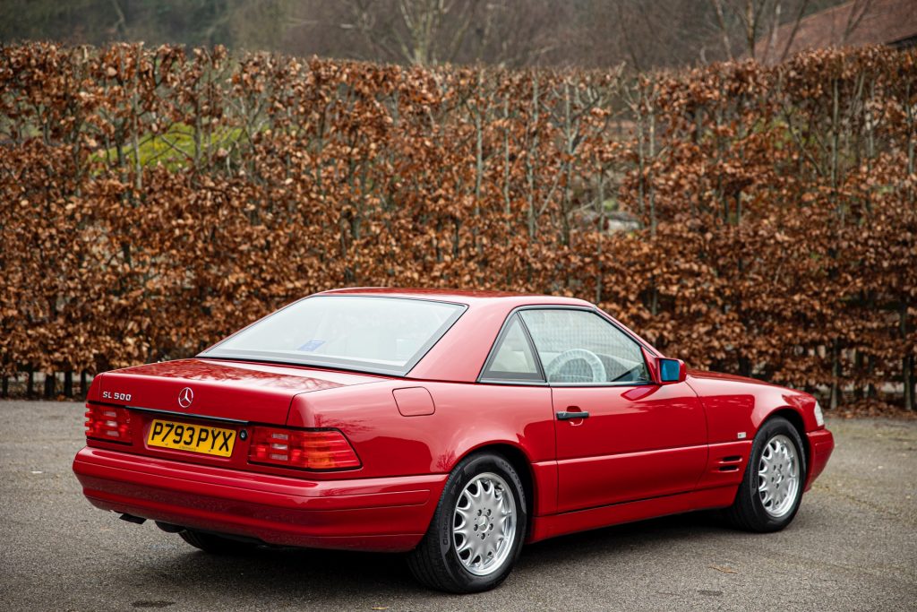 1996 Mercedes SL delivery mileage