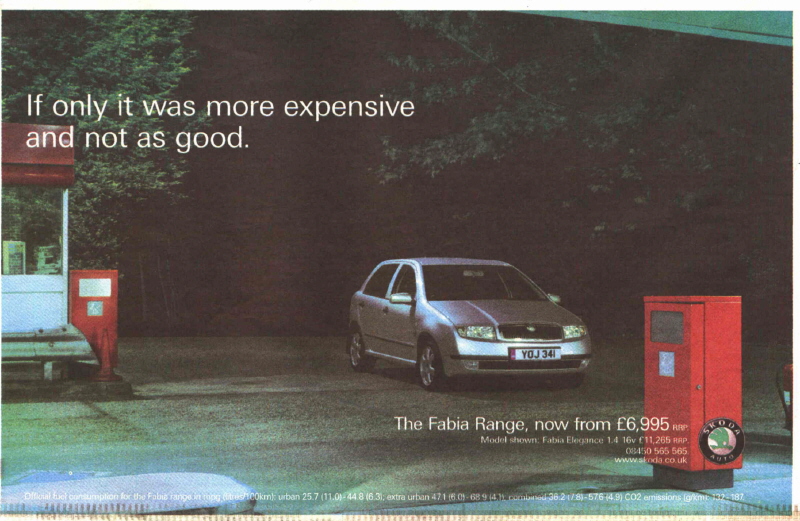 Skoda Fabia advert