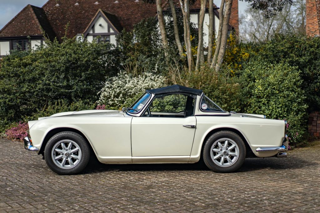 Triumph TR4 in profile