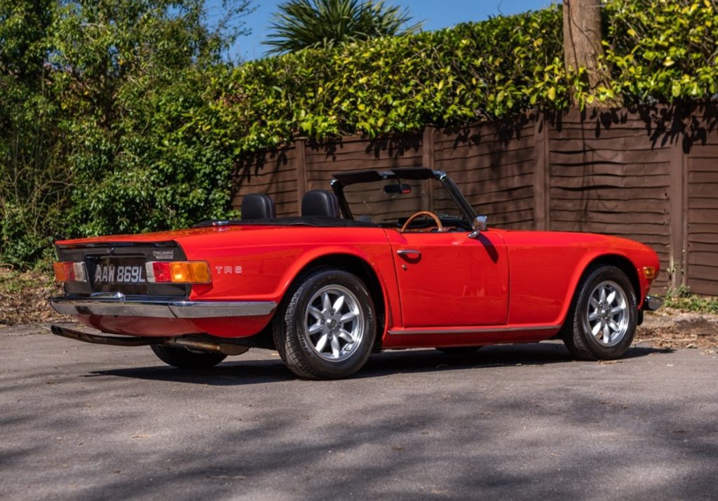 Triumph TR6 rear view