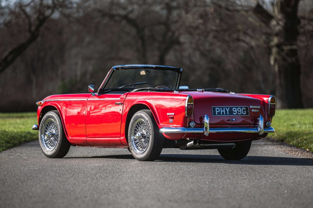 Triumph TR5 rear view