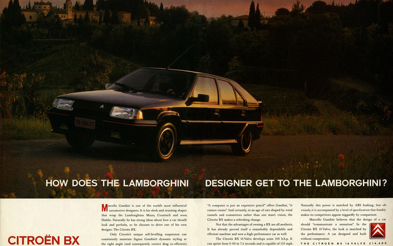 Citroen BX 16v advert