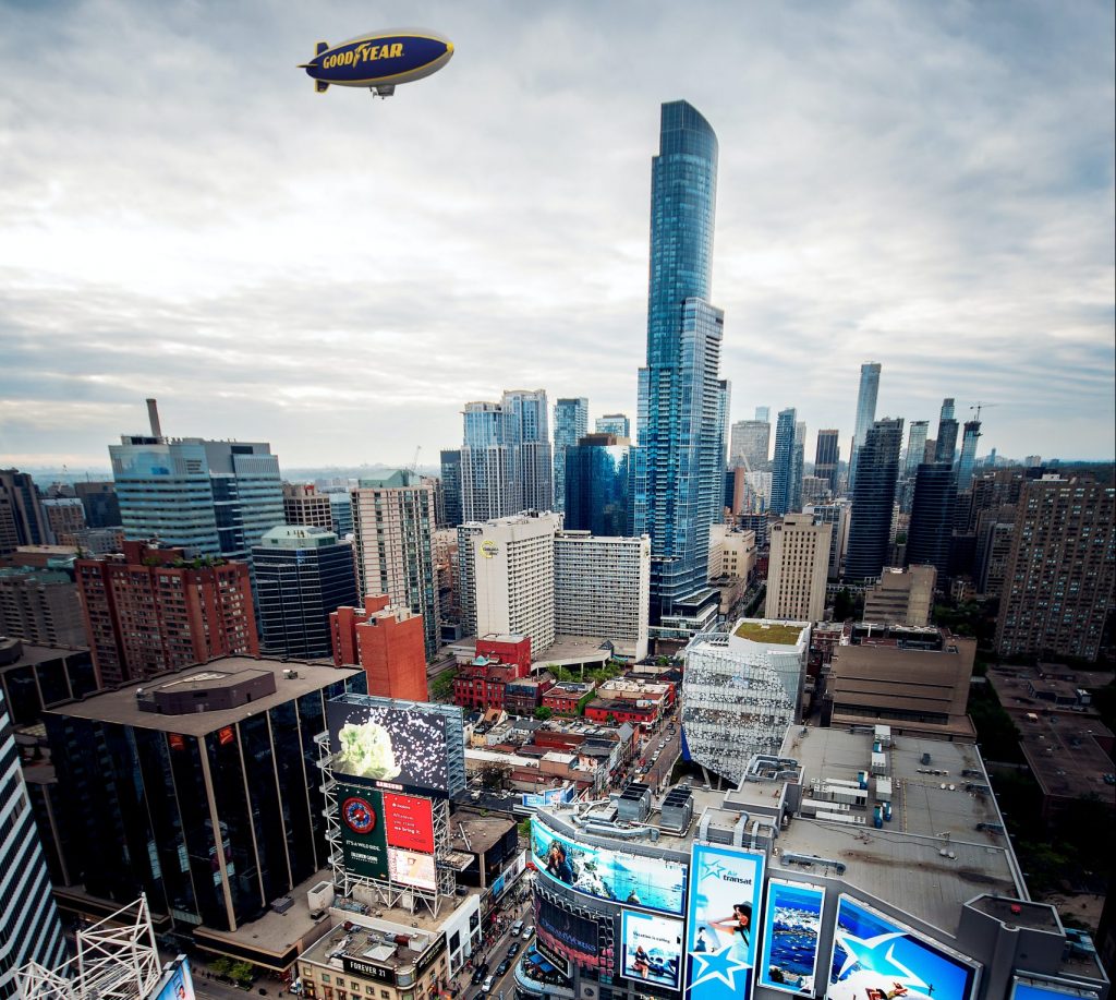 The Goodyear Blimp over Toronto Marcin Skalij / Unsplash