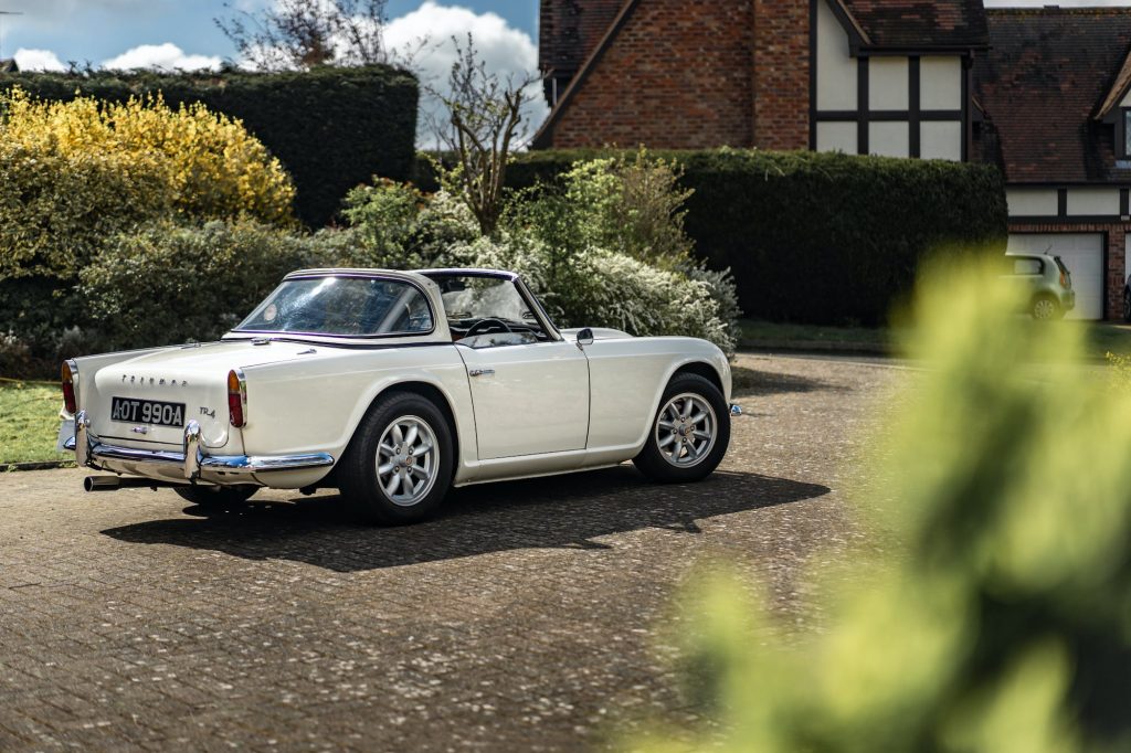 Triumph TR4 rear view