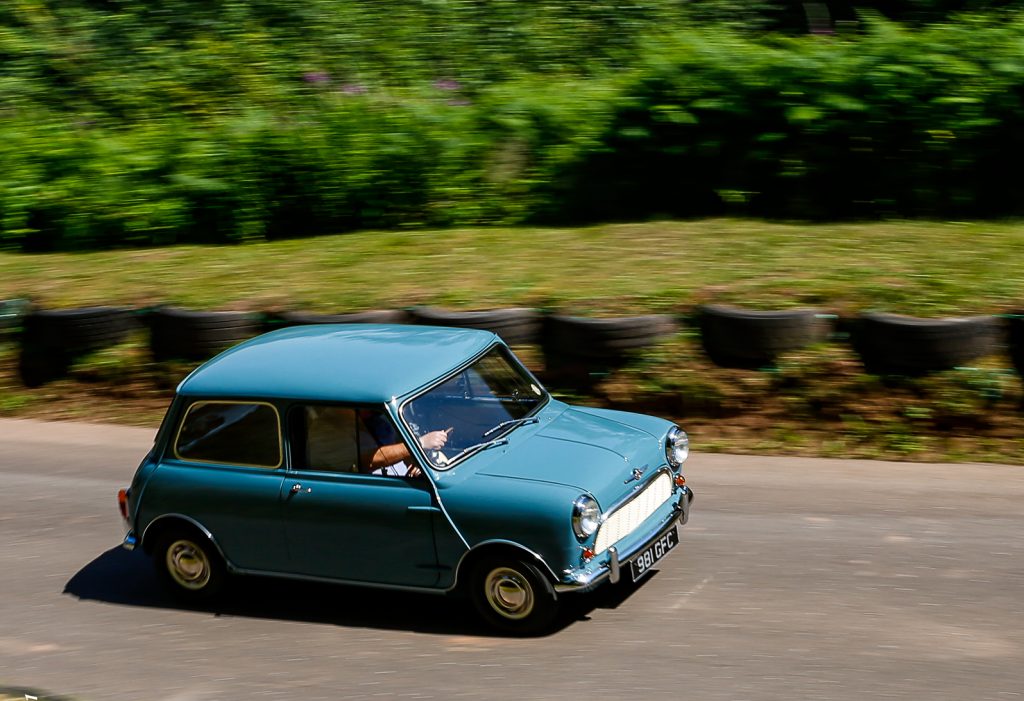 John Powrie’s lovely 1959 Clipper Blue Mini 