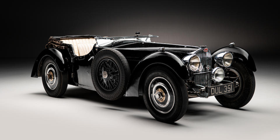 A 1937 Bugatti Type 57 sold at Bonhams New Bond Street sale in February for £4.047 million