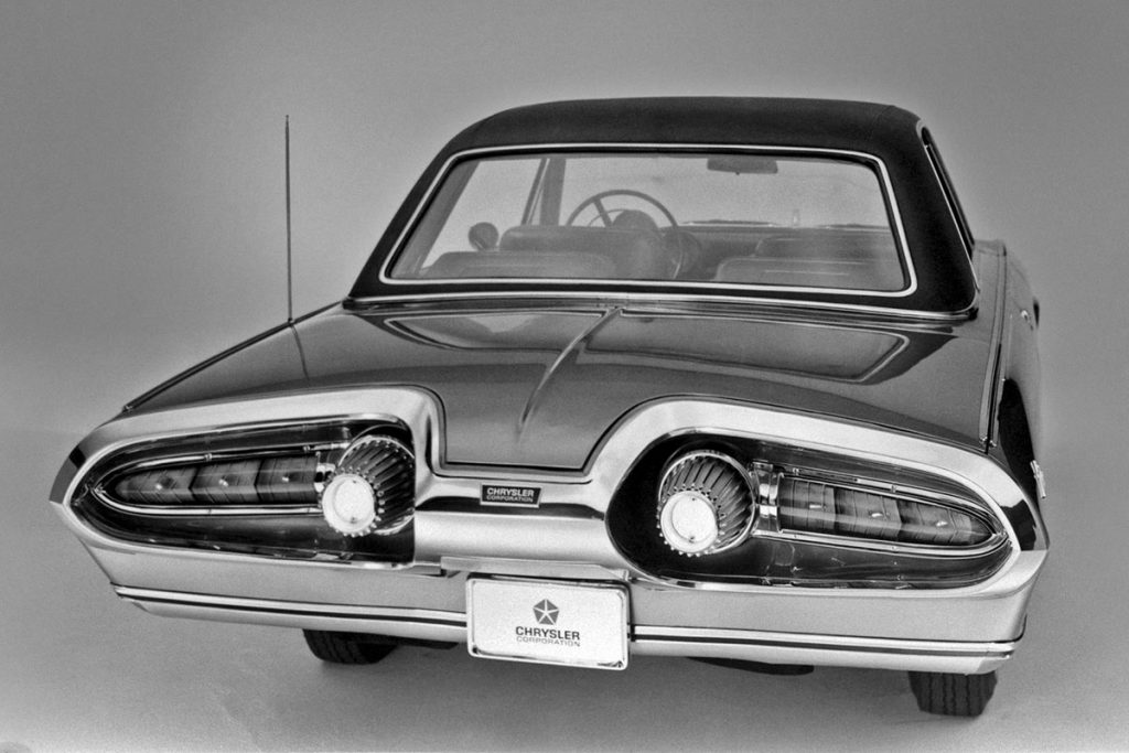 1963 Chrysler Turbine car rear view