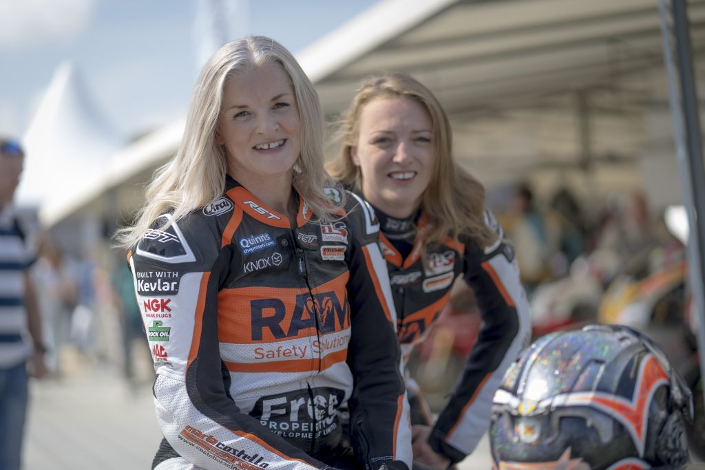 Maria Costello and Vicky Cooke sidecar racers