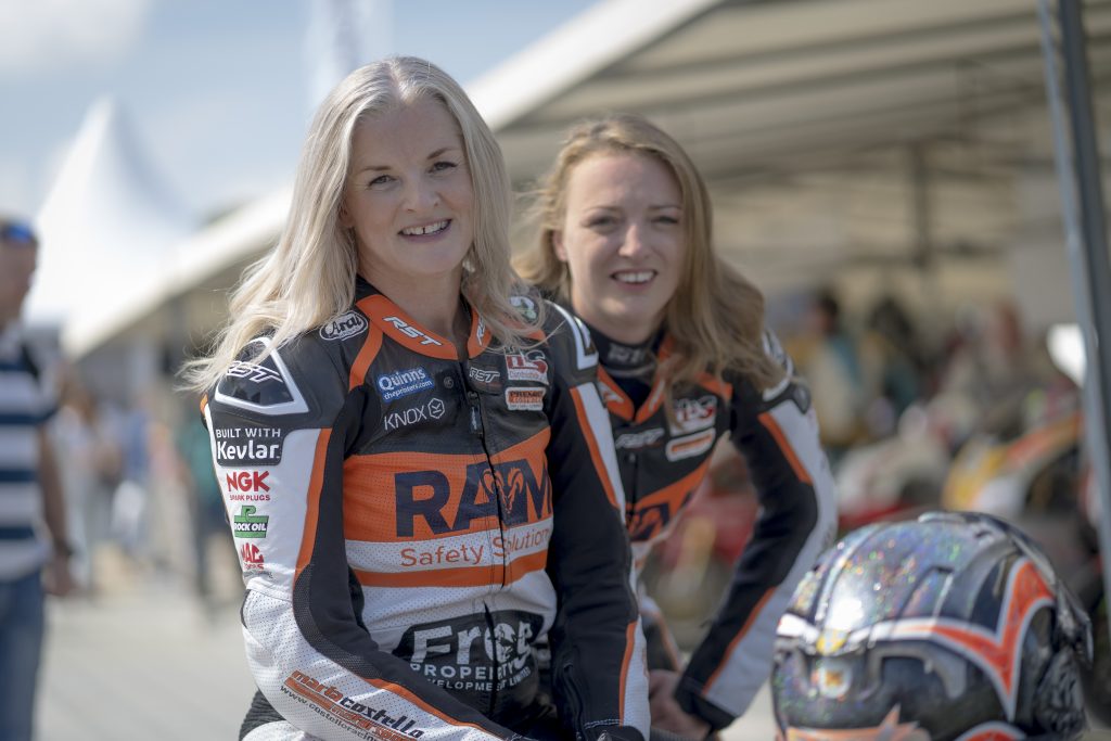 Maria Costello and Vicky Cooke sidecar racers