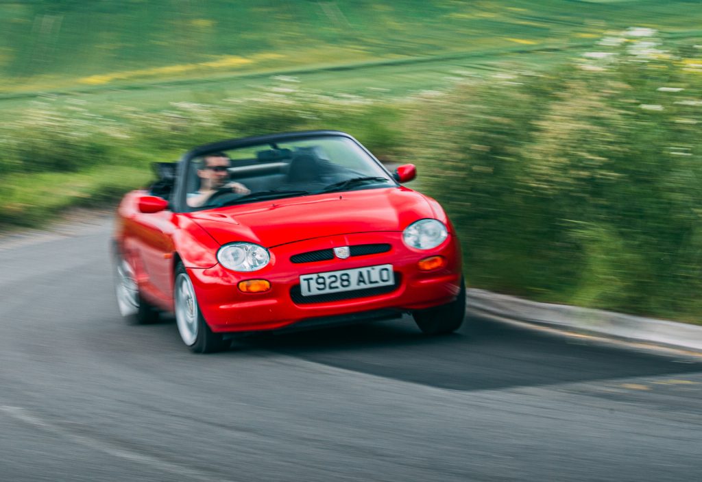 1998 MGF 1.8 VVC front cornering