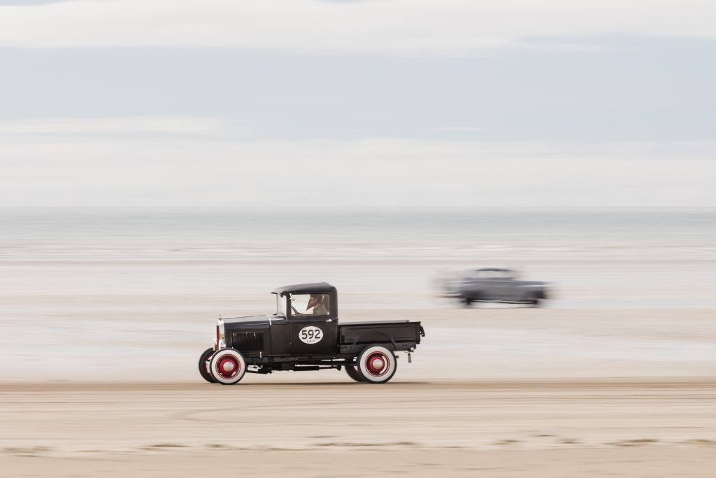 1931 Model A pick-up hot rod driven by Debbie Clewlow