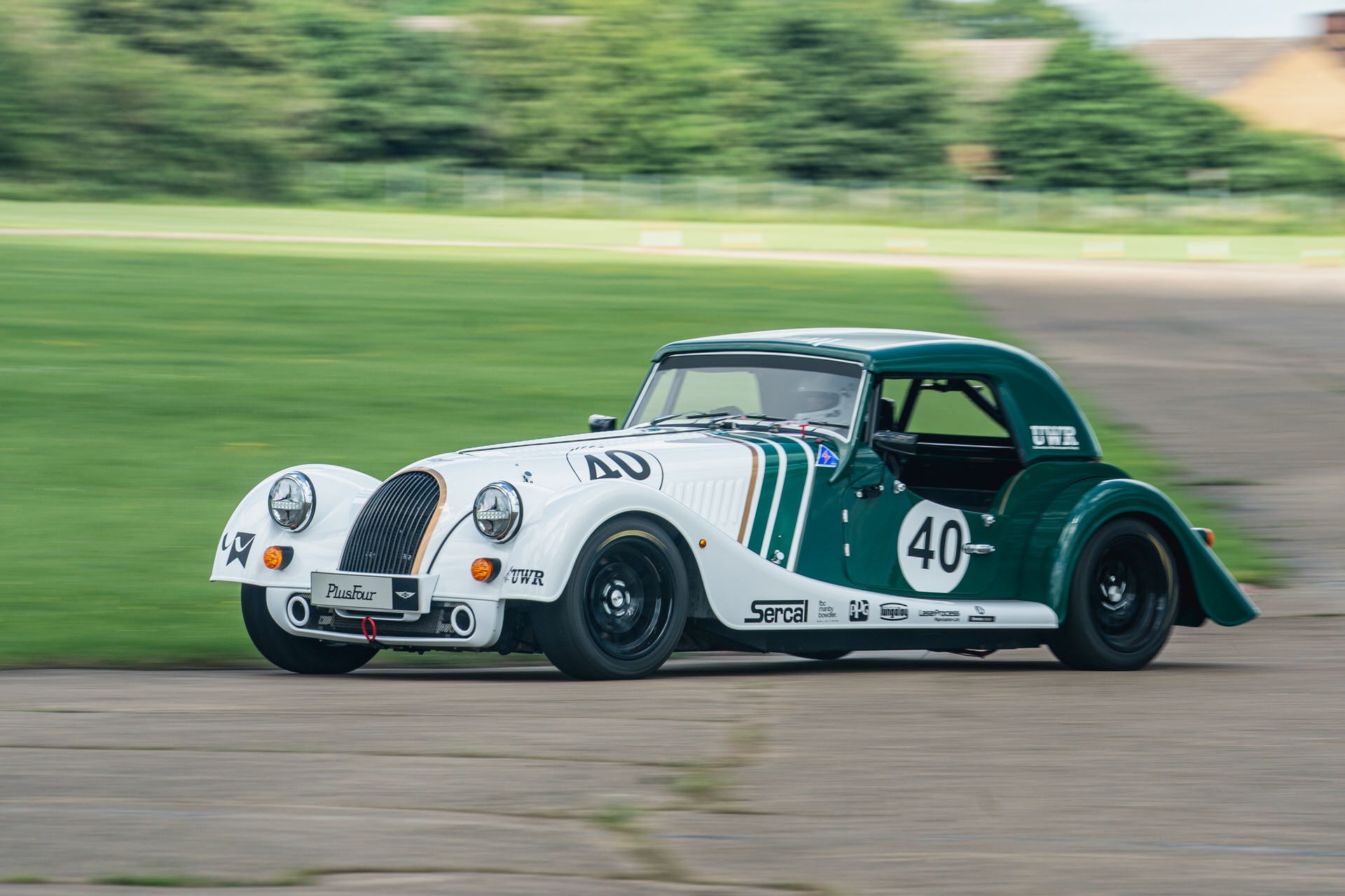 Morgan Plus Four racer readies for the track