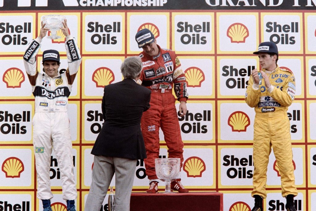 Mansell Piquet Senna Silverstone 1987