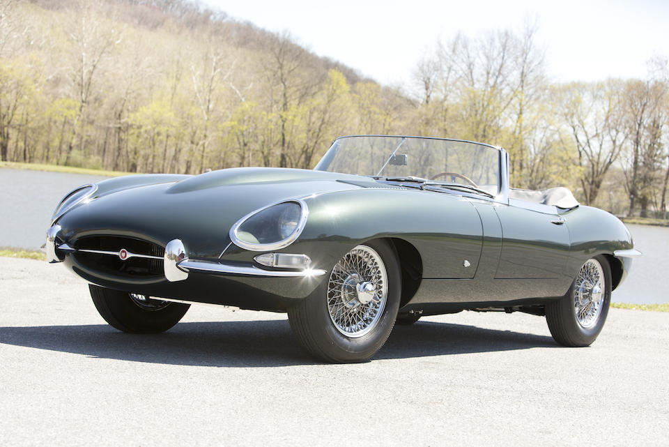 Jaguar E-Type – outside bonnet lock