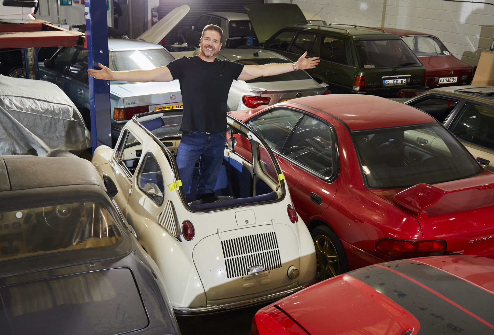 Saint Cowland of Cars and his ever-growing flock