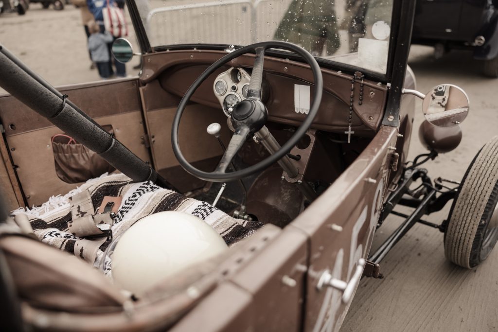 1928 Ford Model A phaeton hot rod interior